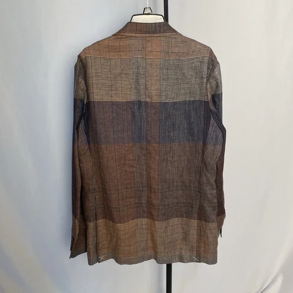 J.Crew Kenmare Relaxed-fit blazer in linen twill multiplaid
